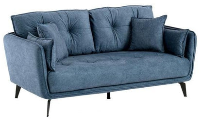 Siena Fabric 2 Seater Sofa - Comes in Grey and Blue