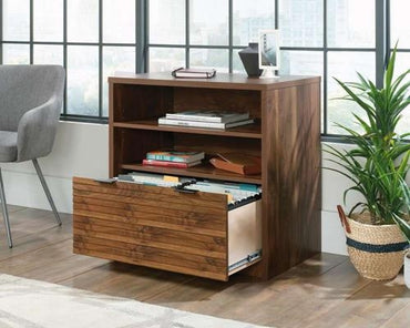 Teknik Hampstead Park Walnut Lateral Filing Cabinet