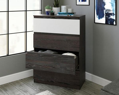 Teknik Hudson Charcoal Ash 4 Drawer Chest