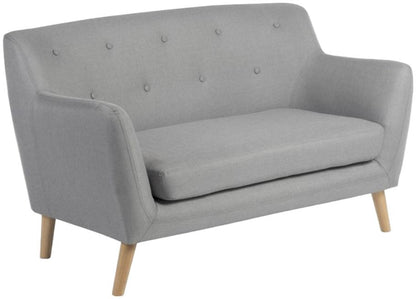 Teknik Skandi Grey Fabric 2 Seater Sofa