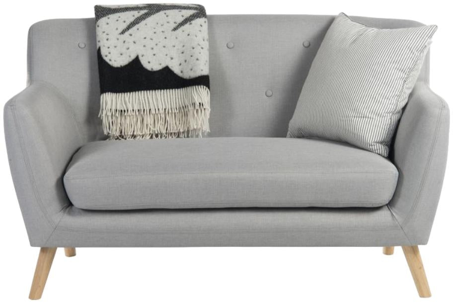 Teknik Skandi Grey Fabric 2 Seater Sofa