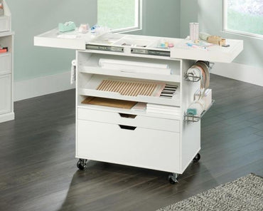 Teknik White Craft Cart Filing Cabinet