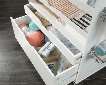 Teknik White Craft Cart Filing Cabinet