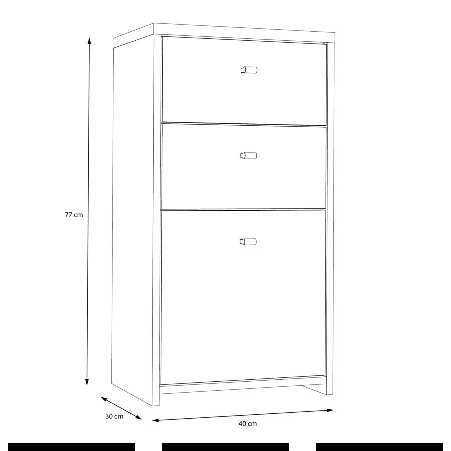 Best 2 Drawer 1 Door Chest Storage Cabinet