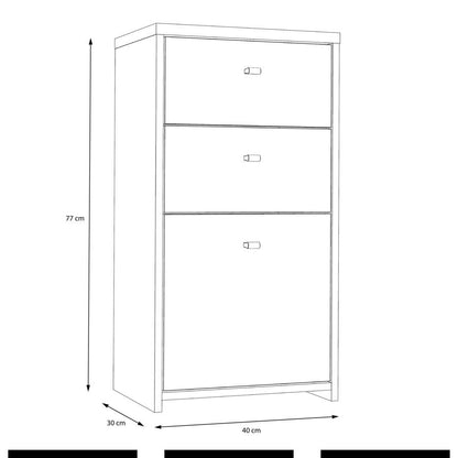 Best 2 Drawer 1 Door Chest Storage Cabinet