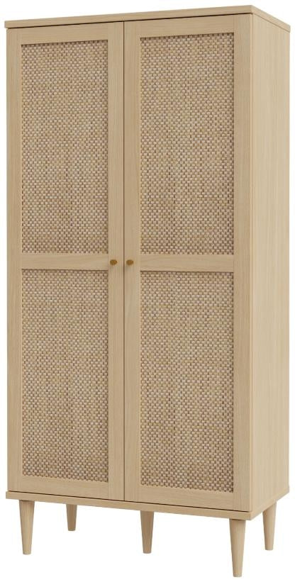 Calasetta Rattan 2 Door Display Cabinet