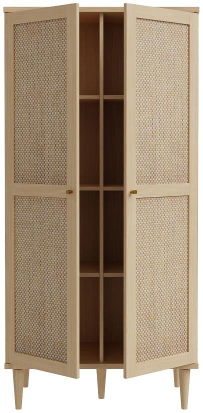 Calasetta Rattan 2 Door Display Cabinet