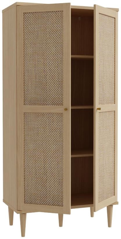 Calasetta Rattan 2 Door Display Cabinet