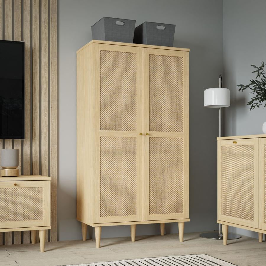 Calasetta Rattan 2 Door Display Cabinet