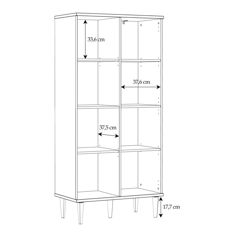 Calasetta Rattan 2 Door Display Cabinet