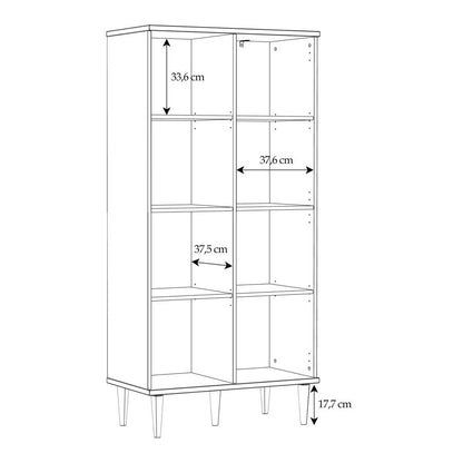 Calasetta Rattan 2 Door Display Cabinet