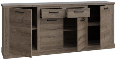 Corona Tabak Oak 4 Door 2 Drawer Sideboard