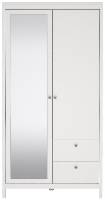 Madrid 1 Door 1 Mirror Door 2 Drawer Wardrobe