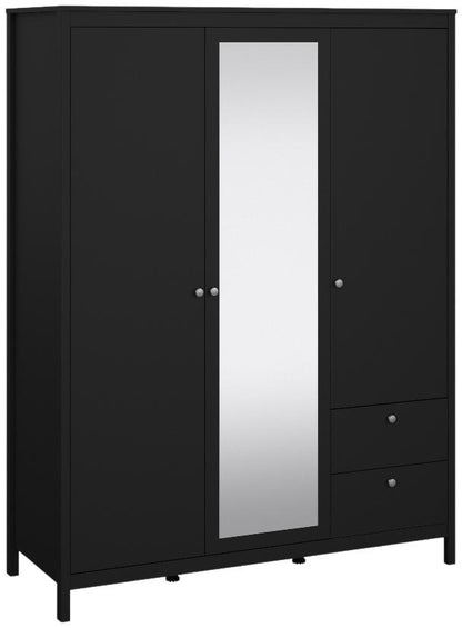 Madrid 2 Door 1 Mirror Door 2 Drawer Wardrobe