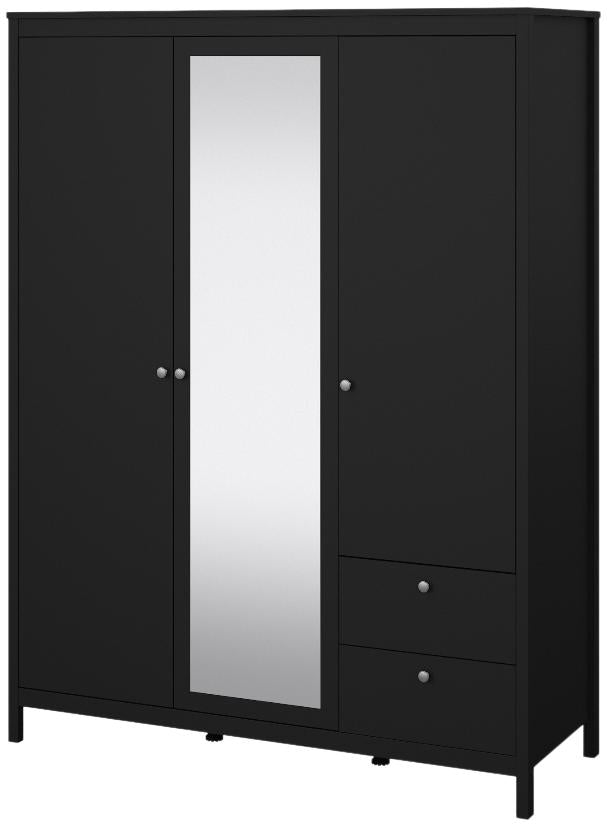 Madrid 2 Door 1 Mirror Door 2 Drawer Wardrobe