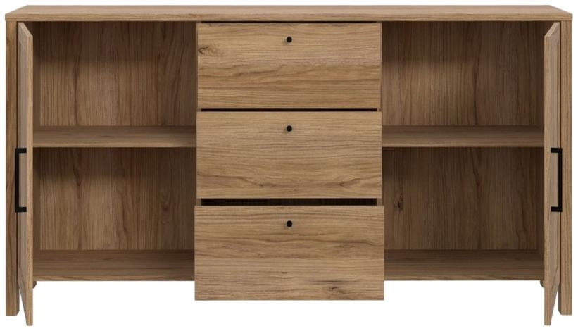 Malte Brun Waterford Oak 3 Drawer 2 Door Sideboard