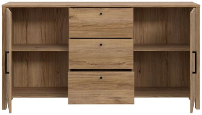 Malte Brun Waterford Oak 3 Drawer 2 Door Sideboard