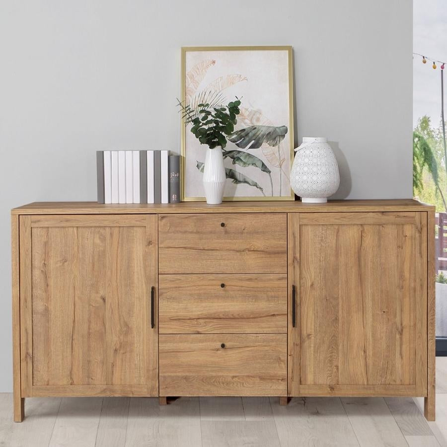 Malte Brun Waterford Oak 3 Drawer 2 Door Sideboard