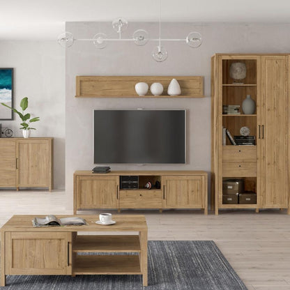 Malte Brun Waterford Oak 2 Door TV Unit