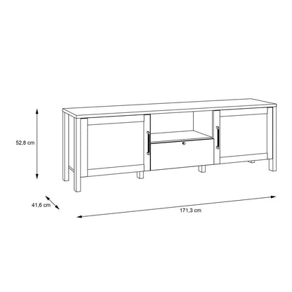 Malte Brun Waterford Oak 2 Door TV Unit