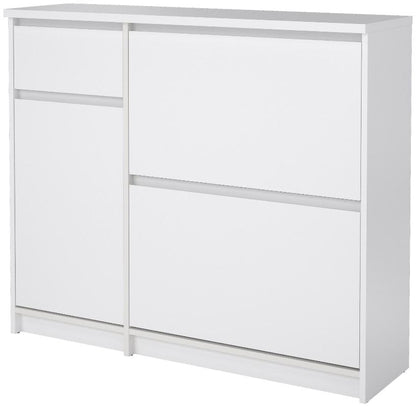 Naia 2 Flip Down Door 1 Door and 1 Drawer Shoe Cabinet