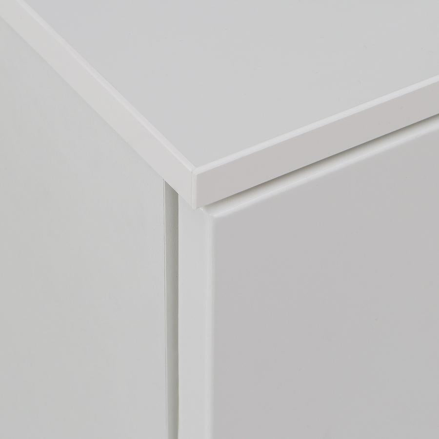 Sienna High Gloss White 2 Drawer Chest