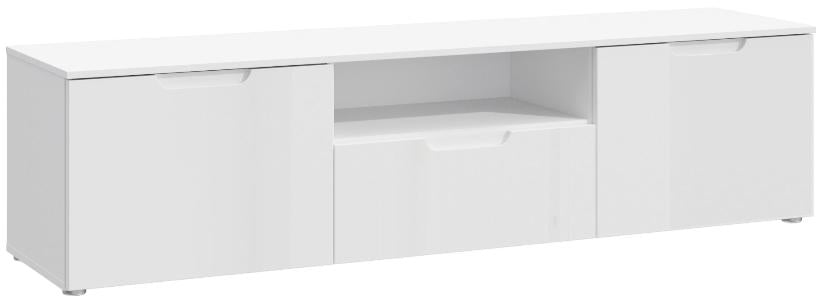 Sienna High Gloss White 2 Door TV Unit