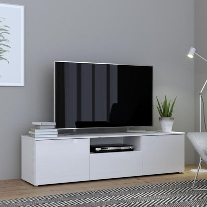 Sienna High Gloss White 2 Door TV Unit