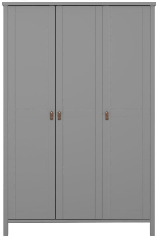 Tromso Leather Handle 3 Door Wardrobe