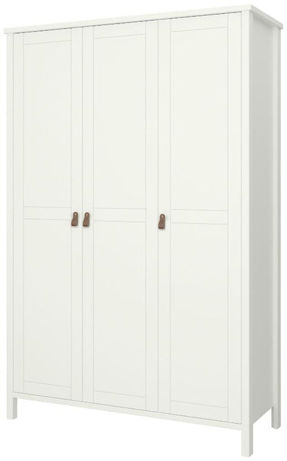 Tromso Leather Handle 3 Door Wardrobe