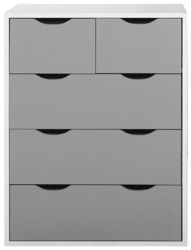 Alton White 3+2 Drawer Chest