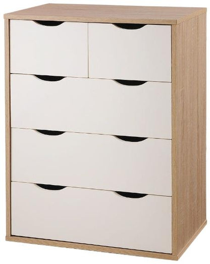 Alton White 3+2 Drawer Chest