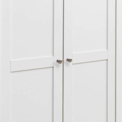 Astbury White and Oak 2 Door Wardrobe