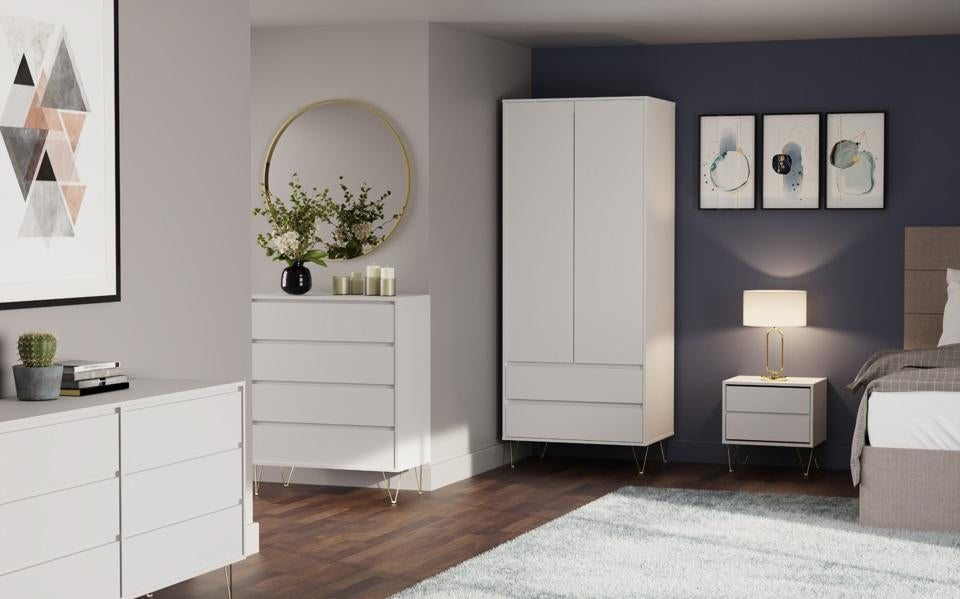 Monaco White 6 Drawer Chest