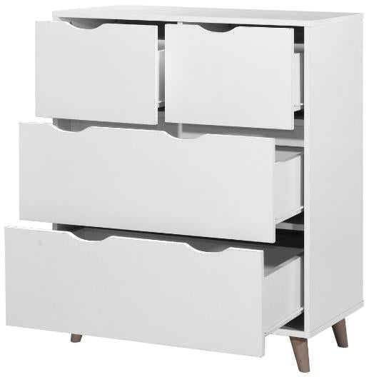 Pulford White 4 Drawer Chest