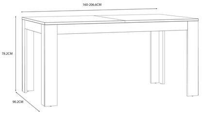 Bohol 6 Seater Extending Dining Table