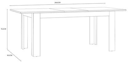 Bohol 6 Seater Extending Dining Table