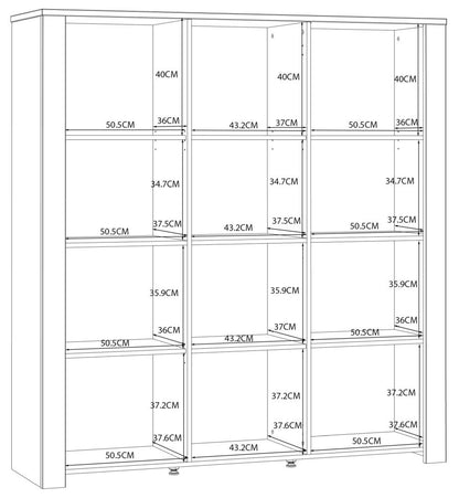 Bohol 3 Door Large Display Cabinet