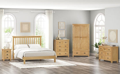 Lugan Oak 2+3 Drawer Chest