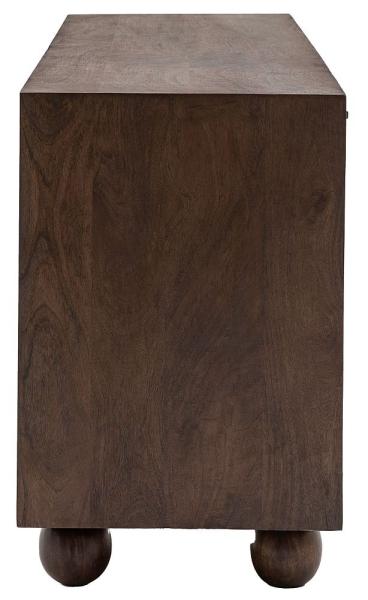 Arc Dark Mango Wood Large Sideboard - 4 Doors