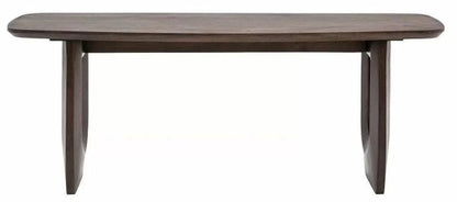 Arc Dark Mango Wood Dining Bench