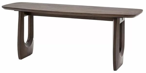 Arc Dark Mango Wood Dining Bench