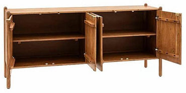 Cannes Acacia Wood 175cm Large Sideboard - 4 Doors