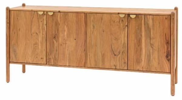 Cannes Acacia Wood 175cm Large Sideboard - 4 Doors