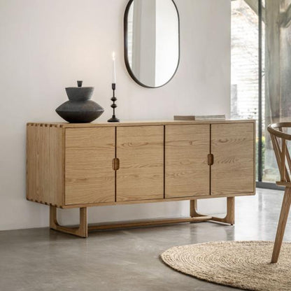 Craft 4 Door Sideboard - Comes in Natural and Smoked Options