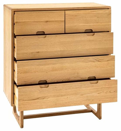 Craft Natural 5 Drawer Chest