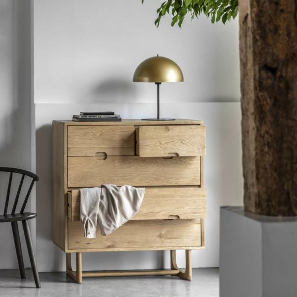 Craft Natural 5 Drawer Chest