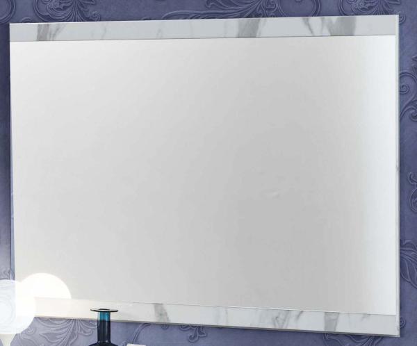 Cristal White Italian Rectangular Wall Mirror - 110cm x 90cm