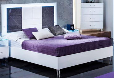 Cristal Grey Italian Marble Bed - Comes in Double and King Size Options