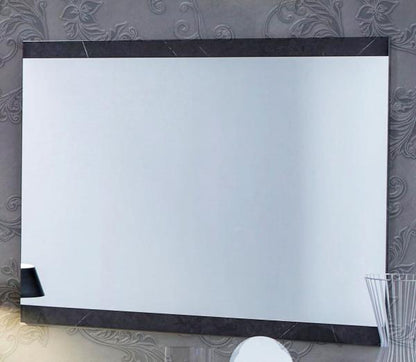 Cristal Grey Italian Rectangular Wall Mirror - 110cm x 90cm